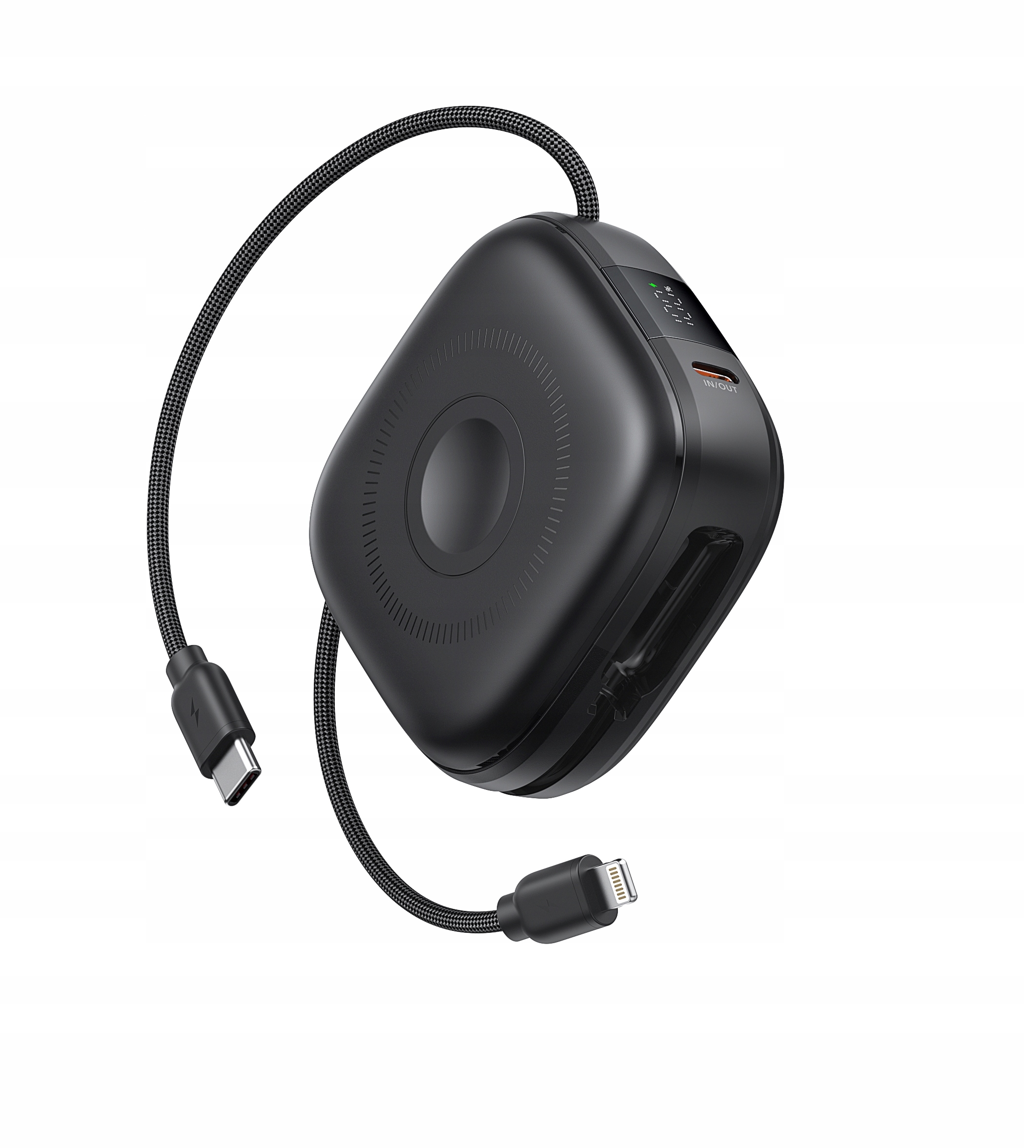 Swissten Power Bank Voltbox 10 000 mAh 20 W s vestavěnými kabely