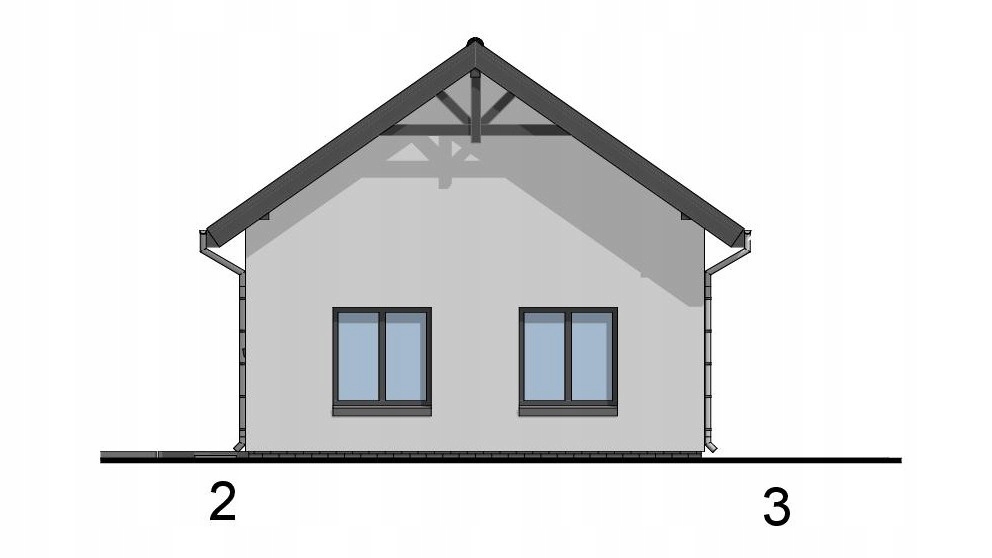 PROJEKT BUDYNKU GOSPODARCZEGO G6 Szerokość 10 m
