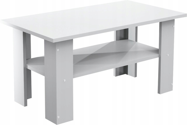 

Ława 90x50cm do salonu Stolik Kawowy - Biały