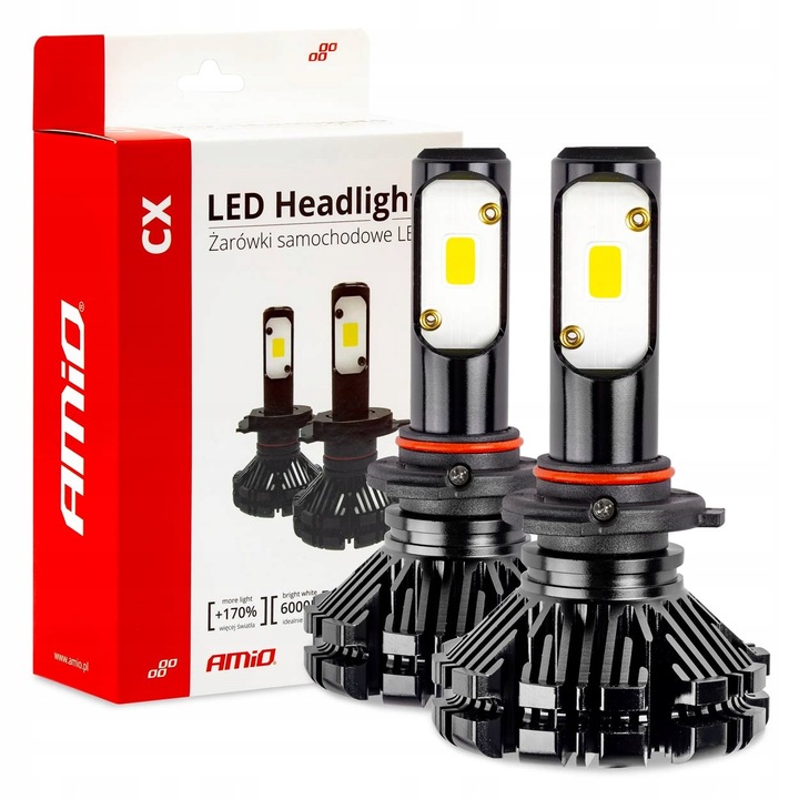 Żarówki samochodowe LED H4 30W Amio 01073