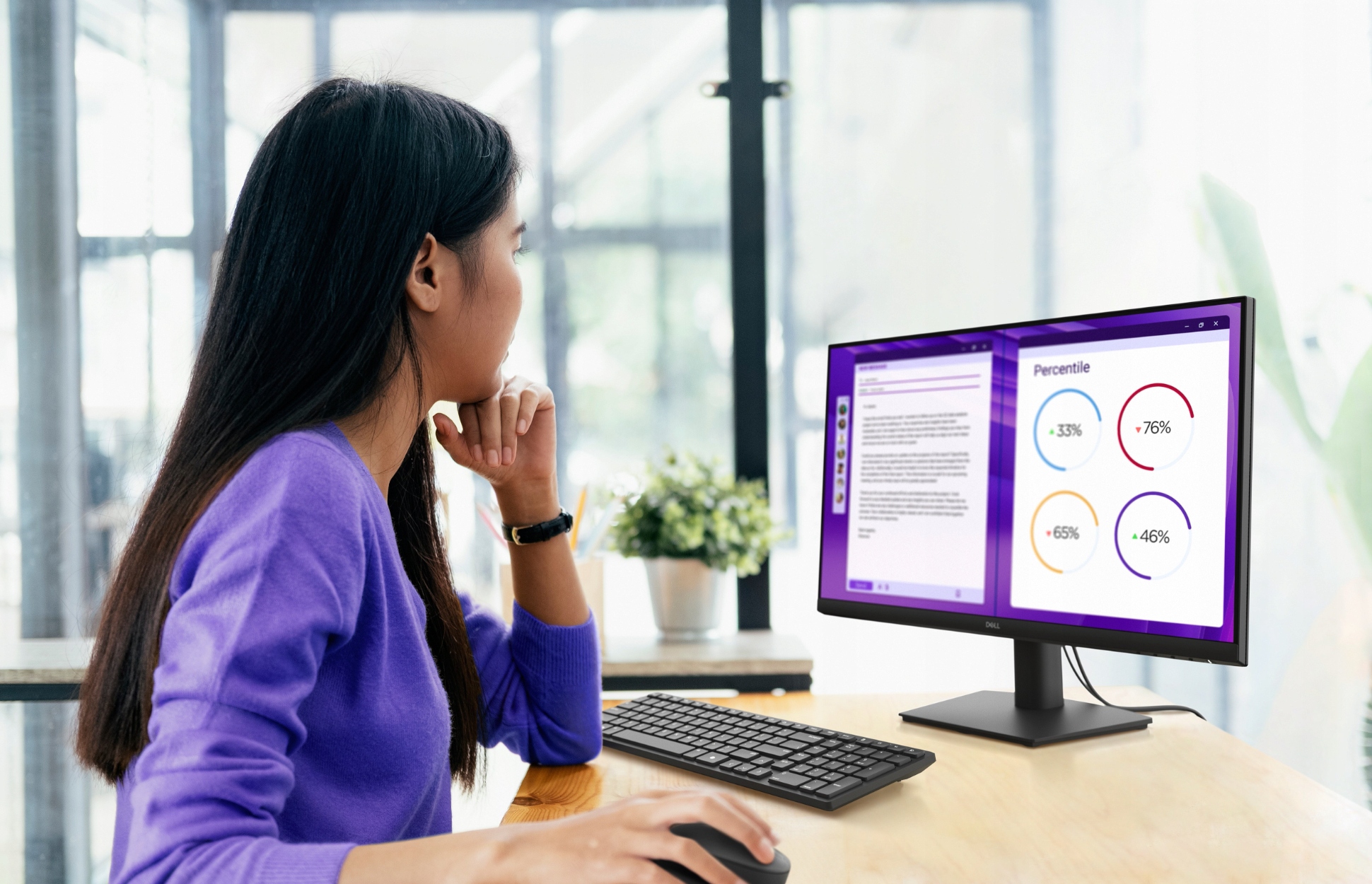 DELL Pro 24 Monitor E2425HM 23.8inch FHD IPS LED HDMI DP VGA 3YPPG AE Rozdzielczość natywna 1920 x 1080 px