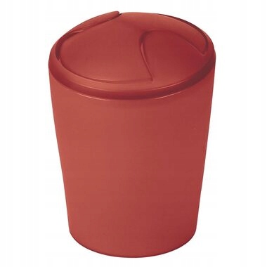Odpadkový koš Spirella Move s panty, 5 l, terakota/plast