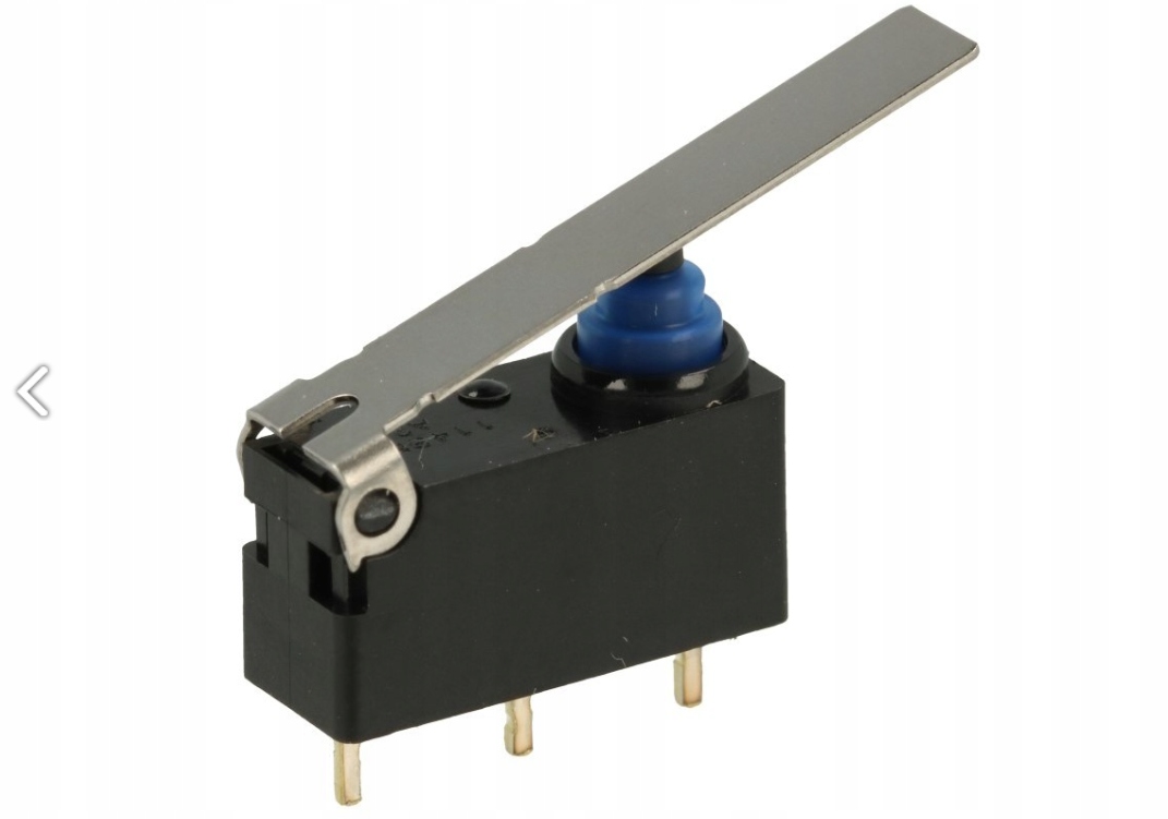 [1szt] Mikroprzełącznik D2HW-A221D Omron z dzwignią 20mm hermetyczny IP67