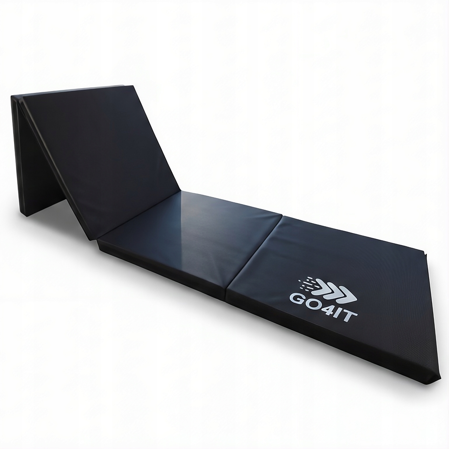 Materac Gimnastyczny Składany 240x60x5cm rehabilitacja mata rzepy GO4IT