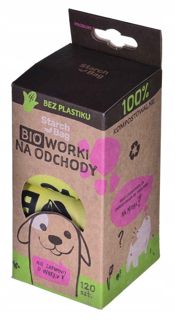 Levně Starch Bag biosáčky na exkrementy 8 x 15 ks