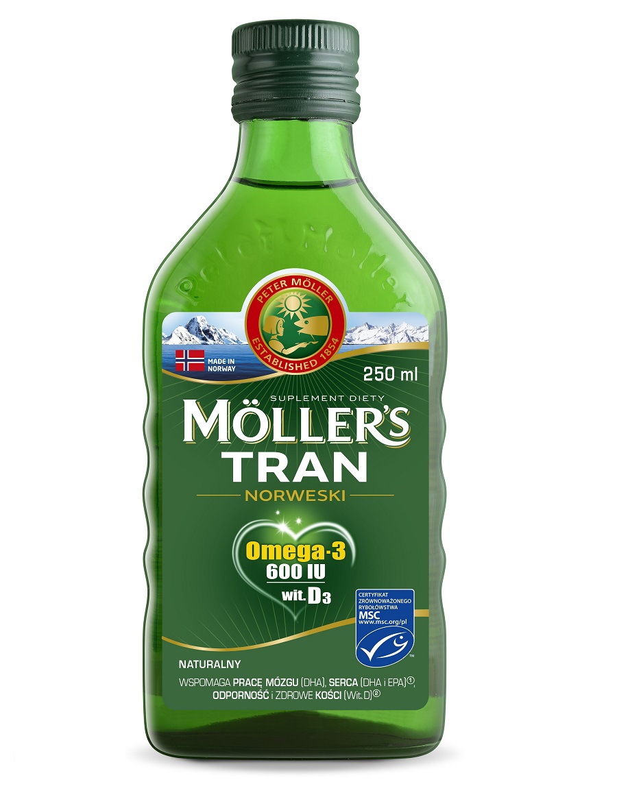 

Möller's Tran Norweski suplement Naturalny 250ml