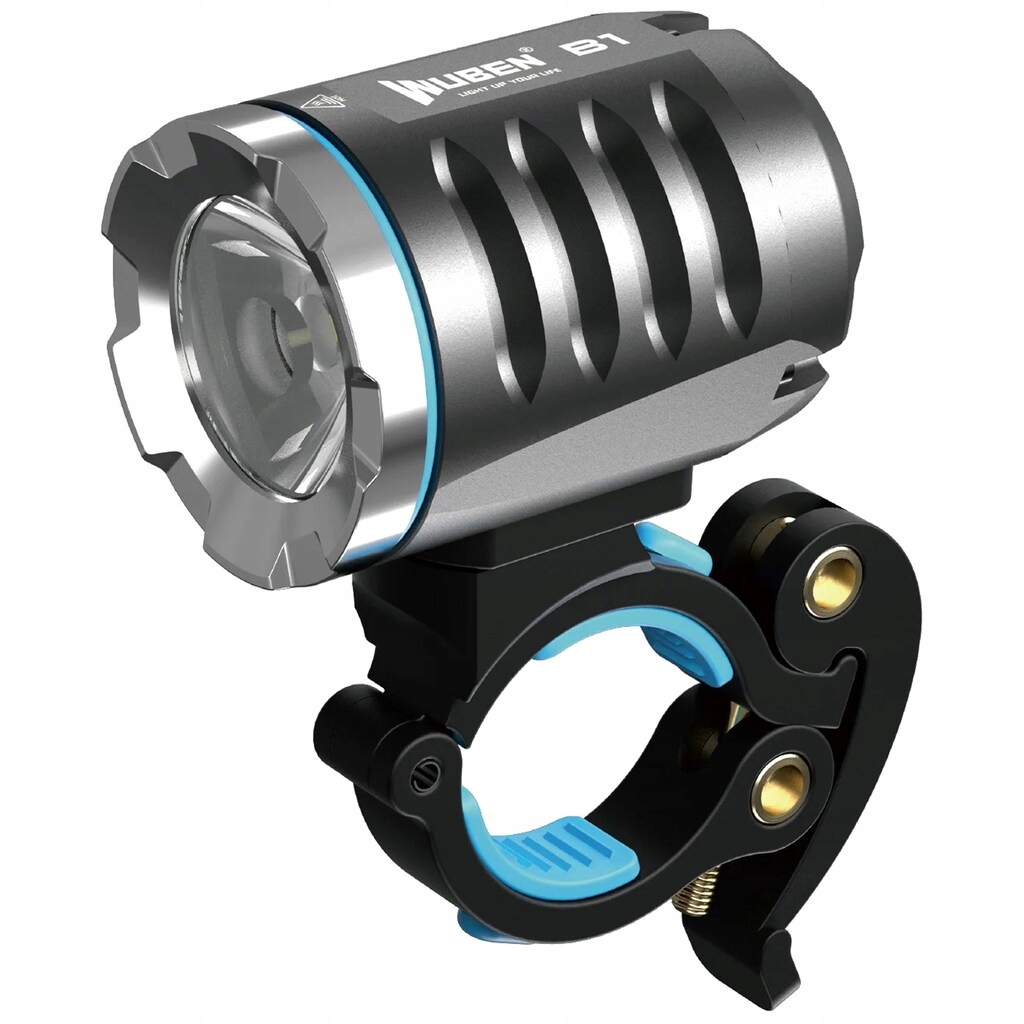 Světlo na kolo přední lampa s montáží Wuben B1 Black 3600 lm