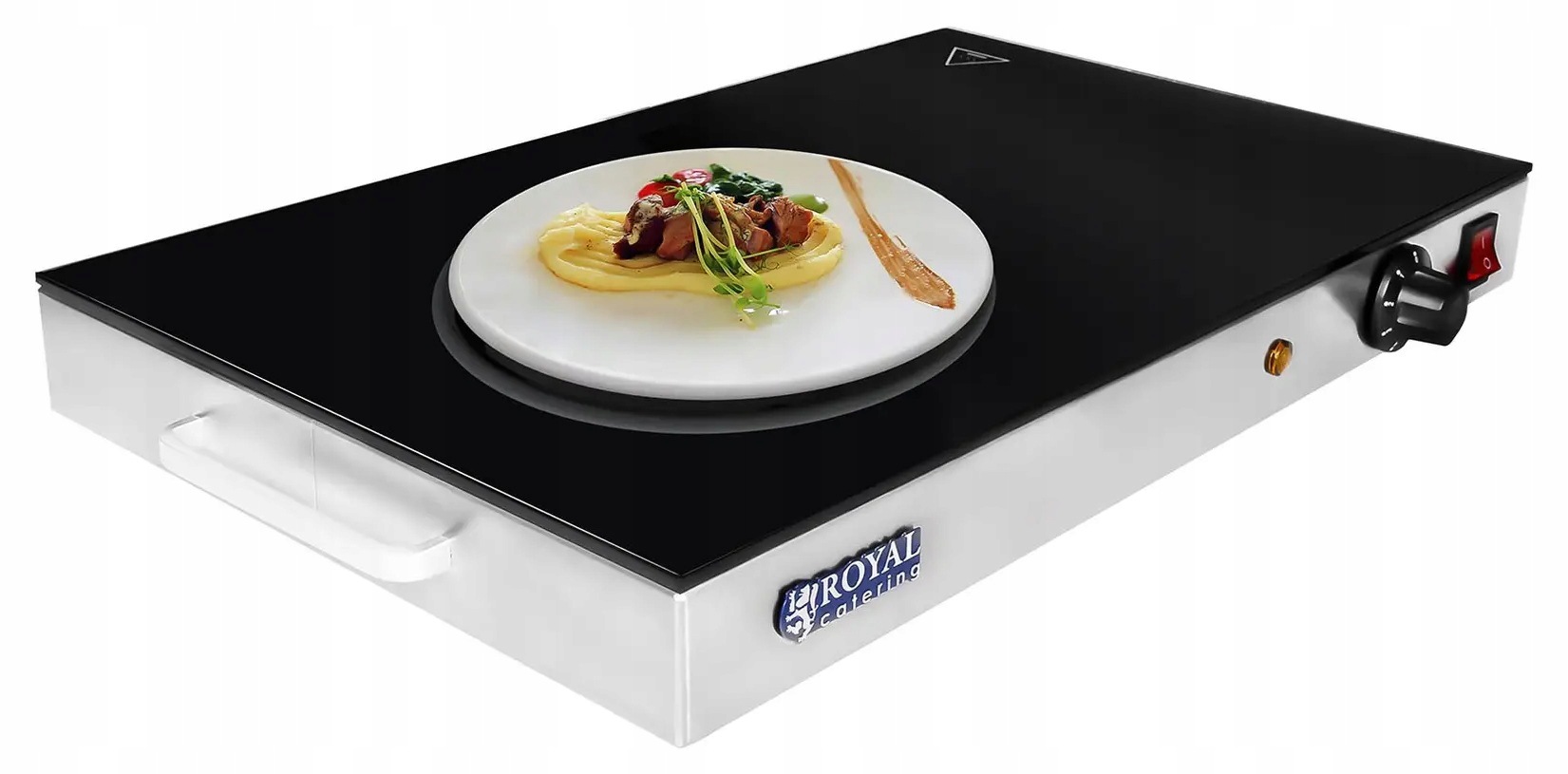 Płyta grzewcza szklana podgrzewacz 260W Royal Catering RCHP-500G 10010531