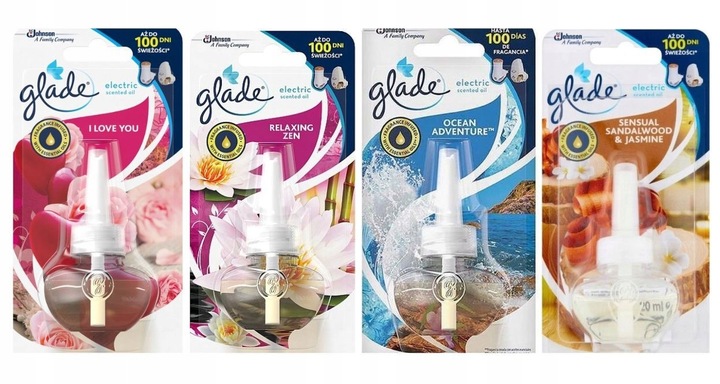 Glade Náhradní náplň do elektrického osvěžovače 20 ml x4
