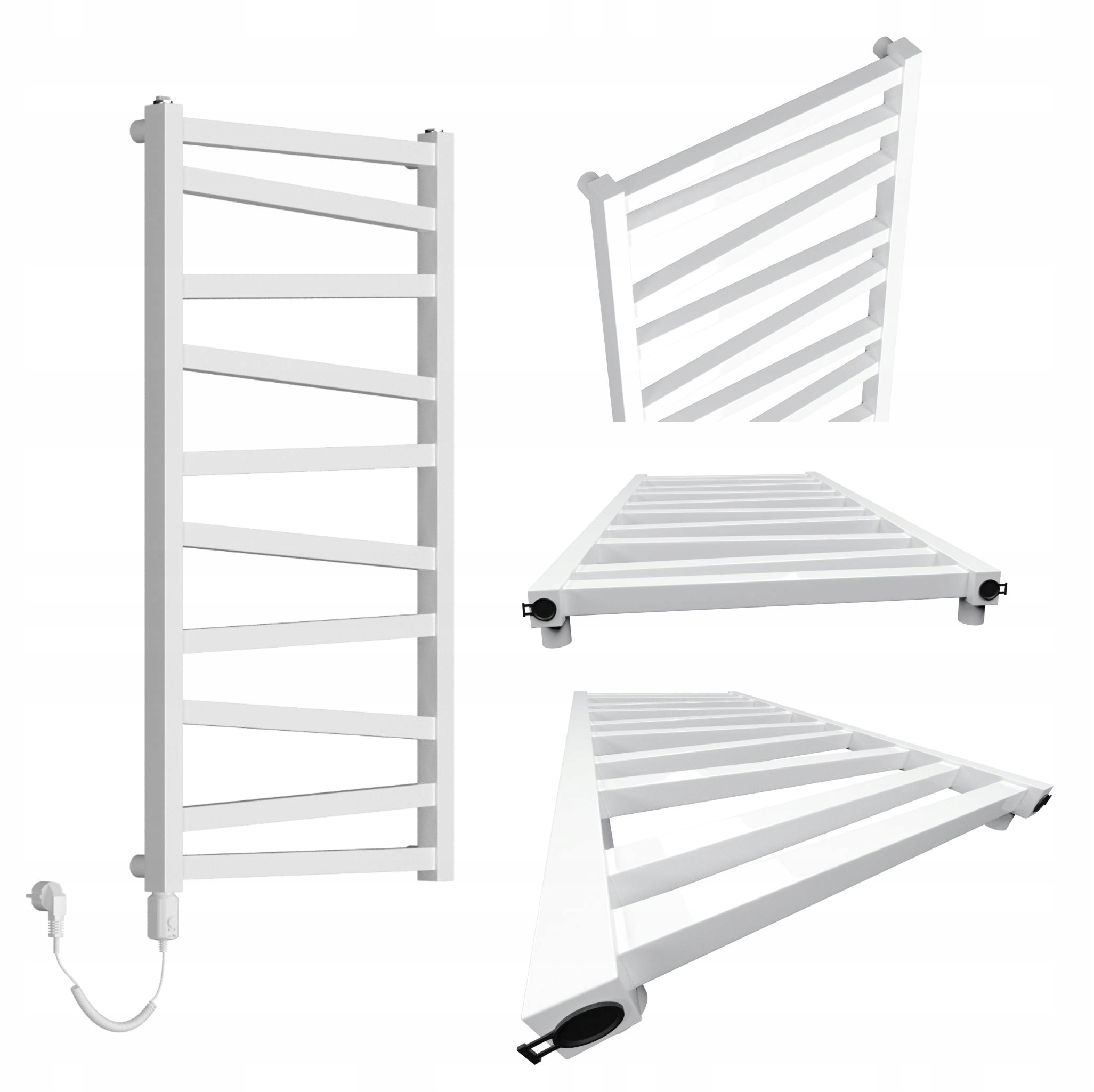 Elektrický ohřívač Zygzak 750x500 Bílý ohřívač 300W s