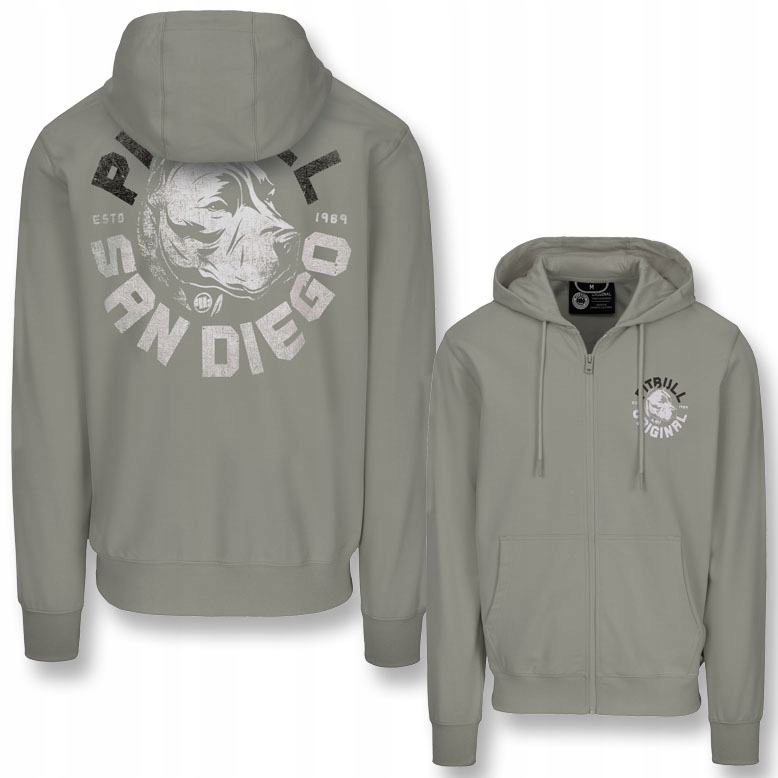 Męska Bluza Rozpinana z Kapturem Pitbull Dog Sd Codzienna