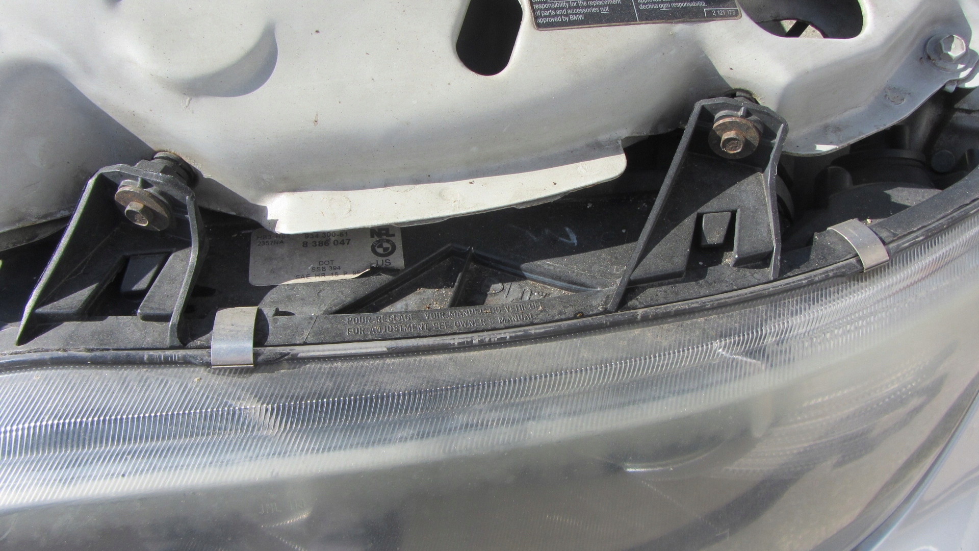 BMW Z3 E36 light left front REFLEKTOR left front USA 8386047 63128381091