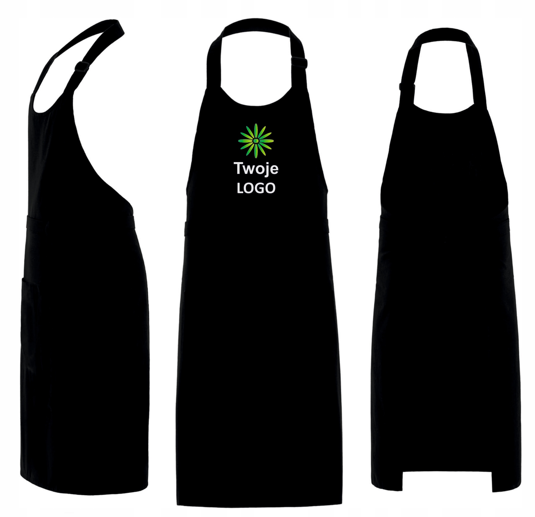 Fartuch gastronomiczny z własnym nadrukiem LOGO Kod producenta FZ4324