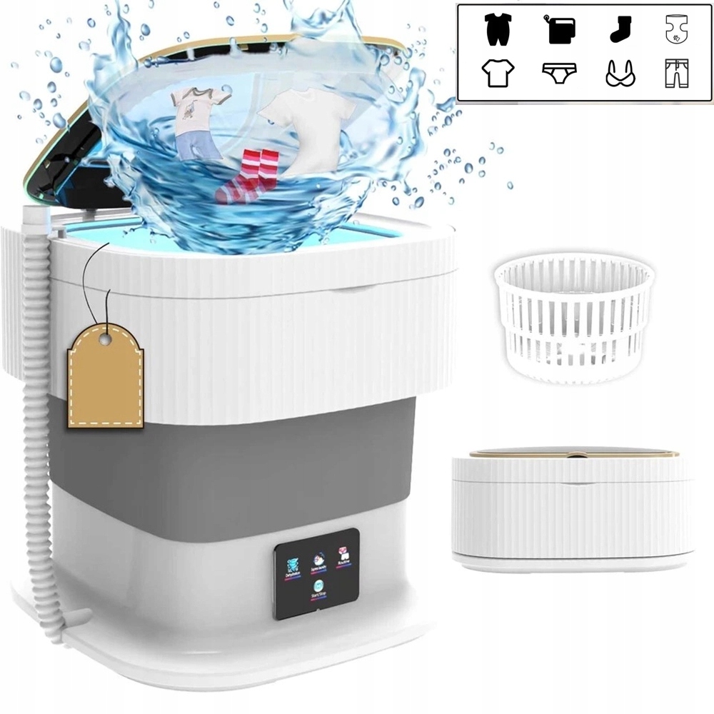 Pralka Mini Turystyczna Składana W Pełni Automatyczna Przenośna