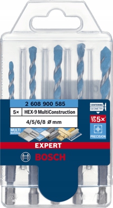 

Wiertło Expert Multiconst. HEX-9 Set 5SZT Bosch