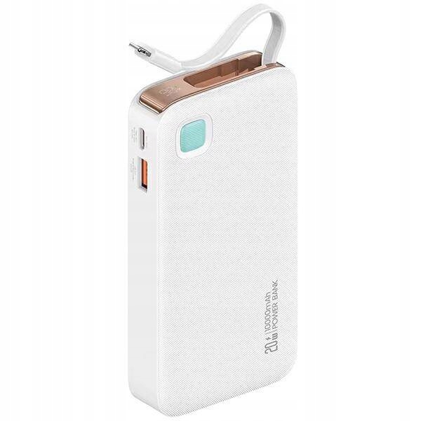 Usams Powerbanka s navíjecím kabelem Retractable pro iPhone 10000 mAh Pd 20W F