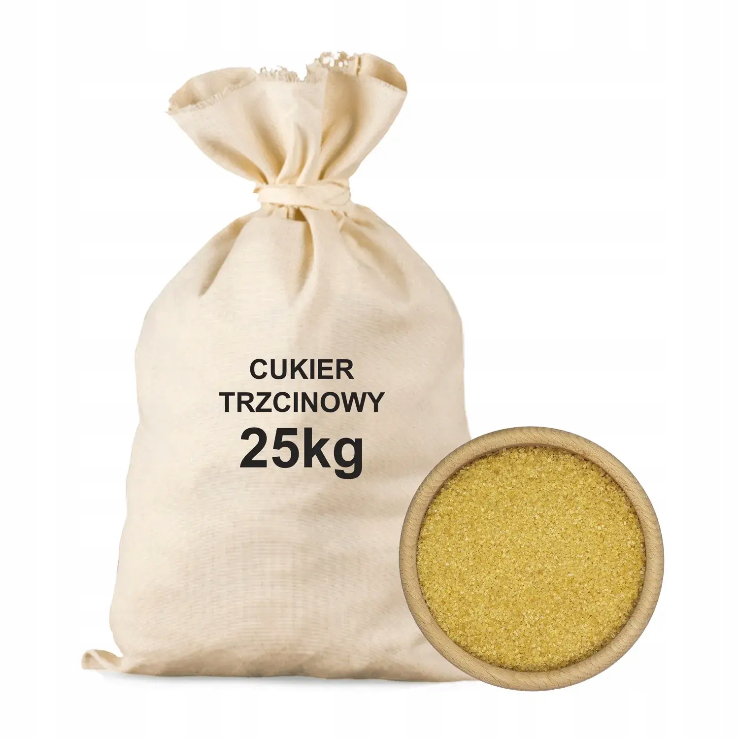 Cukier Trzcinowy 25kg Naturalny nierafinowany