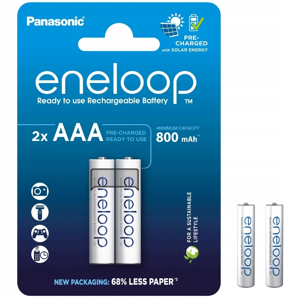 2x Eneloop Akumulatorki Aaa R3 800mAh NiMH akumulatorek Enelop Panasonic