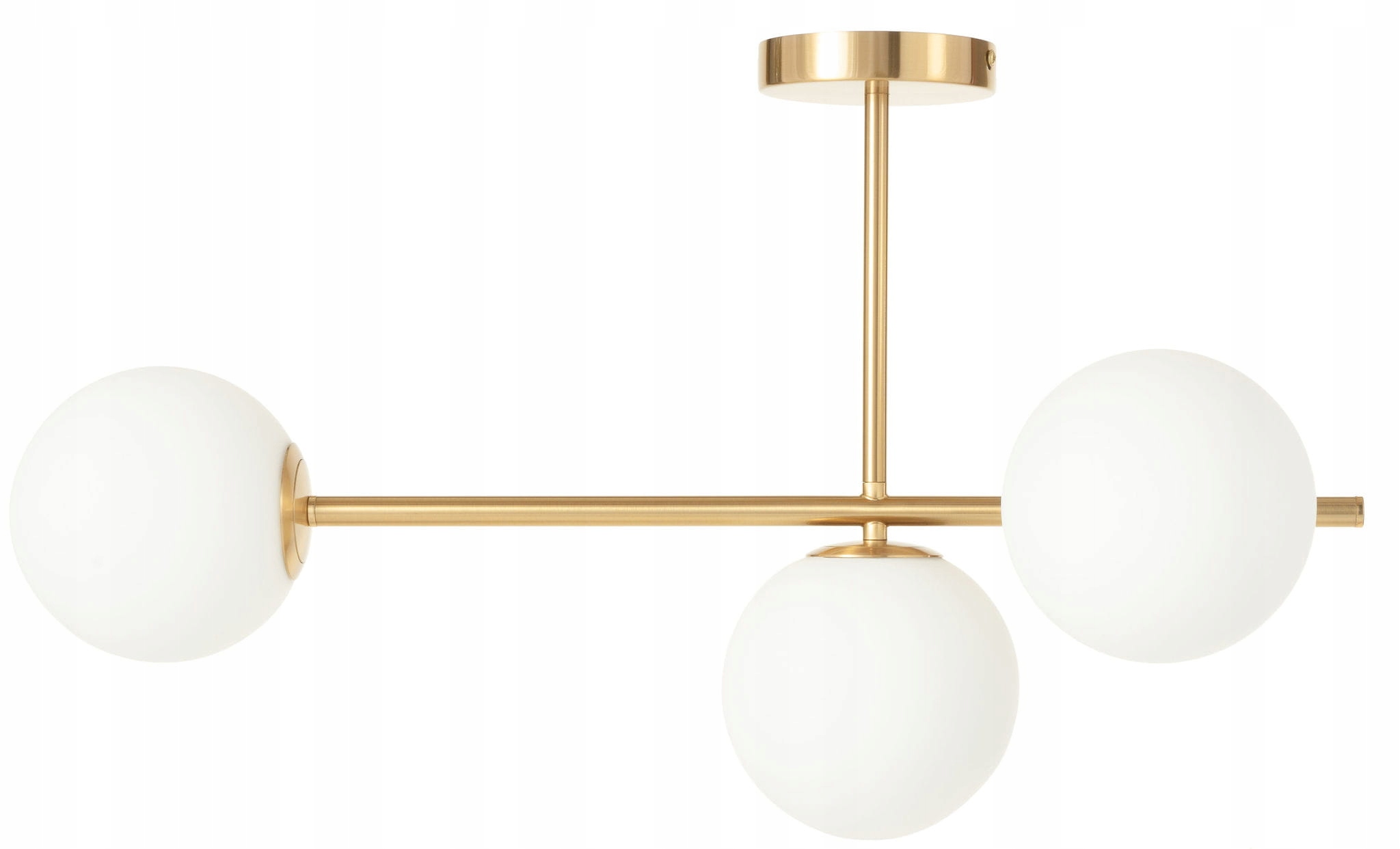 Lampa sufitowa Milano złota 3 mleczne kule Nowoczesna, EP1C2 golden