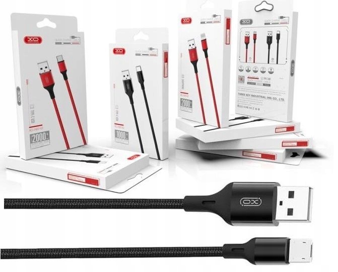 Kabel USB Micro Mikro 2m Przewód Ładowania 2A Quick Charge