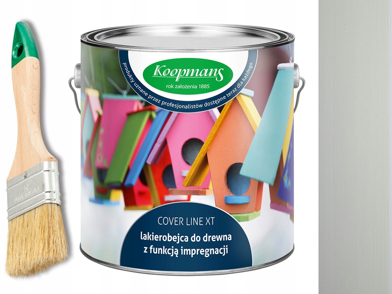 KOOPMANS COVER LINE XT 1L LAKIEROBEJCA SZARY GOŁĄB Zastosowanie inne Domki i altany Meble ogrodowe Ogrodzenia