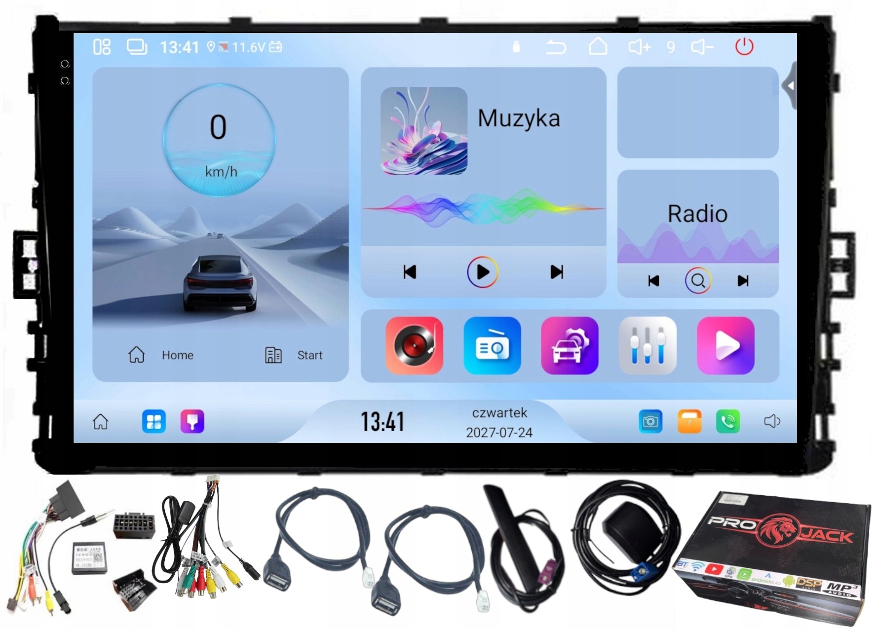 Rádio Navigácia Carplay Android Vw T6 2017-2022 Bt Wifi 4GB 64GB Sim