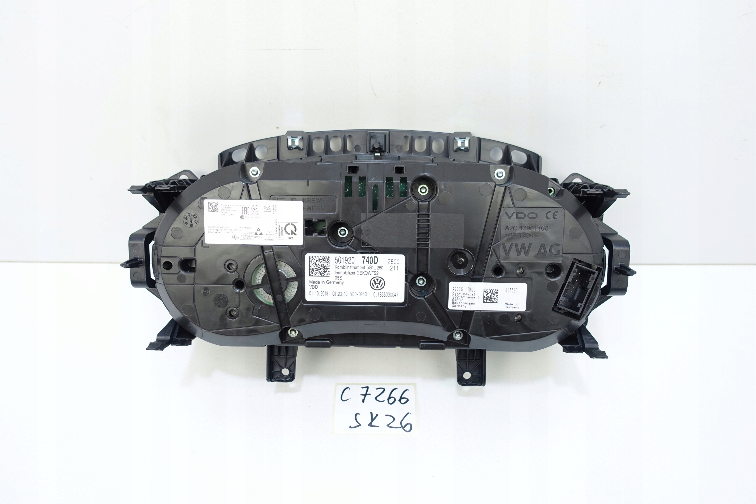 dials dials VW GOLF VII 7 5G 24878KM 5G1920740D