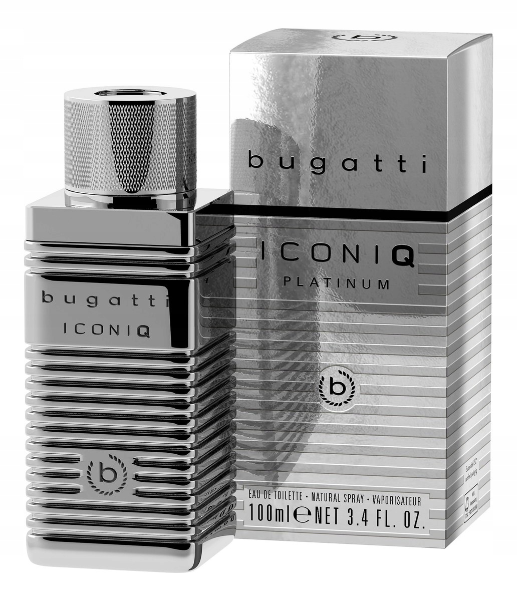 Bugatti Iconiq Platinum toaletní voda pro muže 100 ml