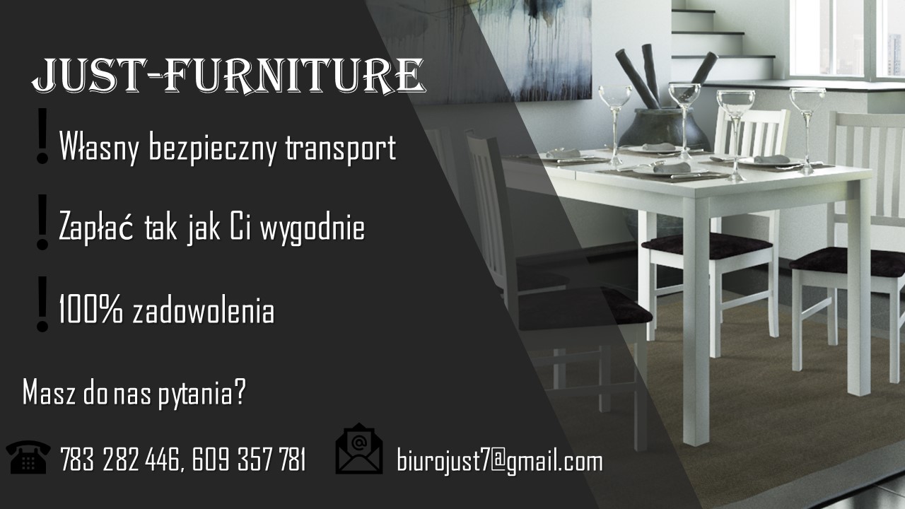 Stół okrągły rozkładany i 4 Krzesła Biały Połysk Marka inna