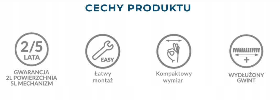 Klamka klamki Oleandro Slin czarny czarna czarne + rozety wc/łazienka Kolor chrom