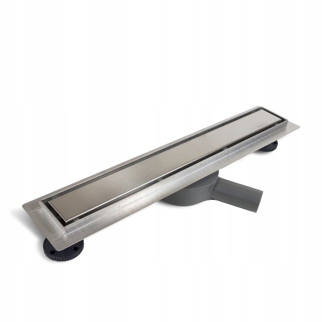 Lineárny Odtok 90 CM Sifón Suchý Otočný 2v1 Oceľový Obojstranný Panel