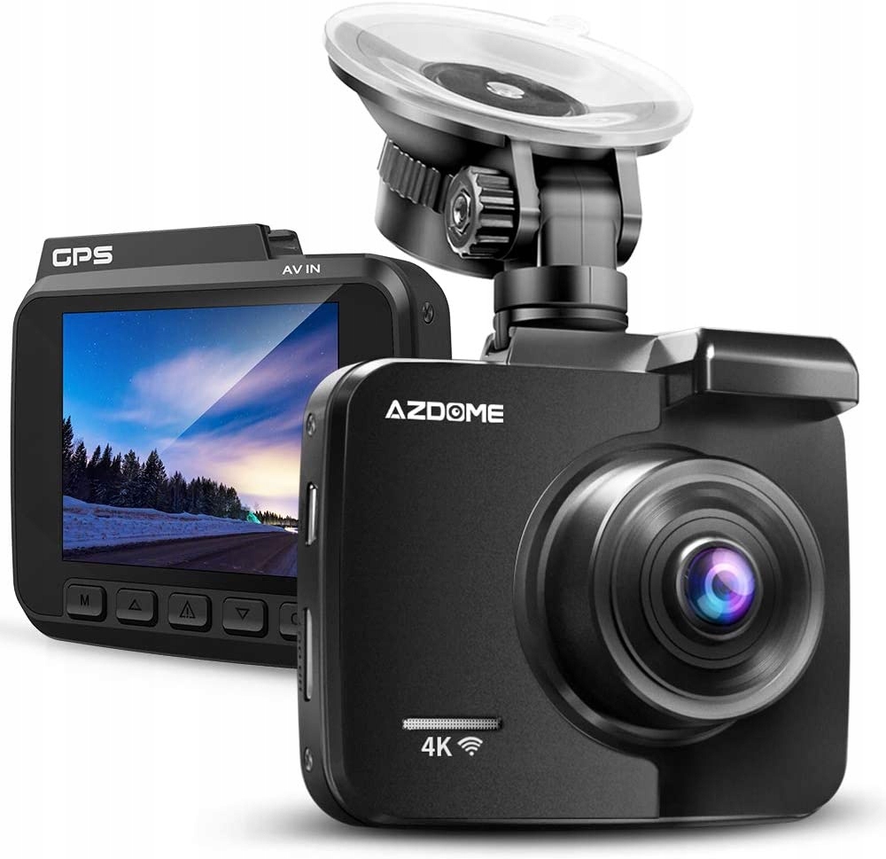 AZDOME GS63H Dash Cam Dual Lens 4K UHD Recording Car Camera DVR Night  Vision WDR Built-In GPS Wi-Fi G-Sensor Motion Detection