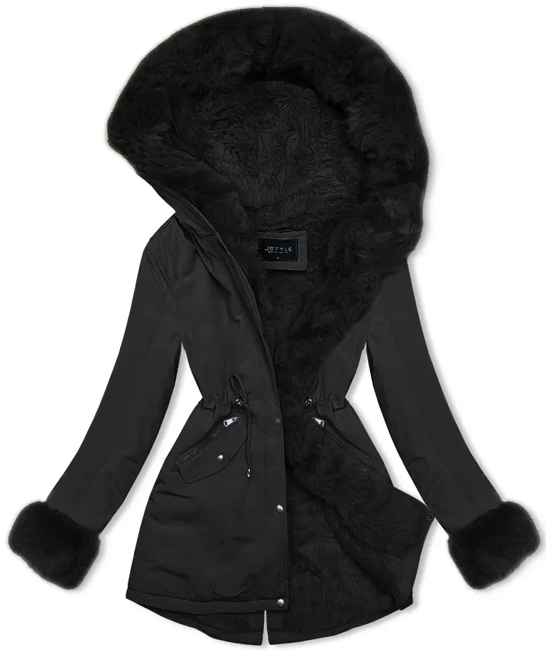 Krátká Zimní Bunda 16M9062 Černá XL (42)