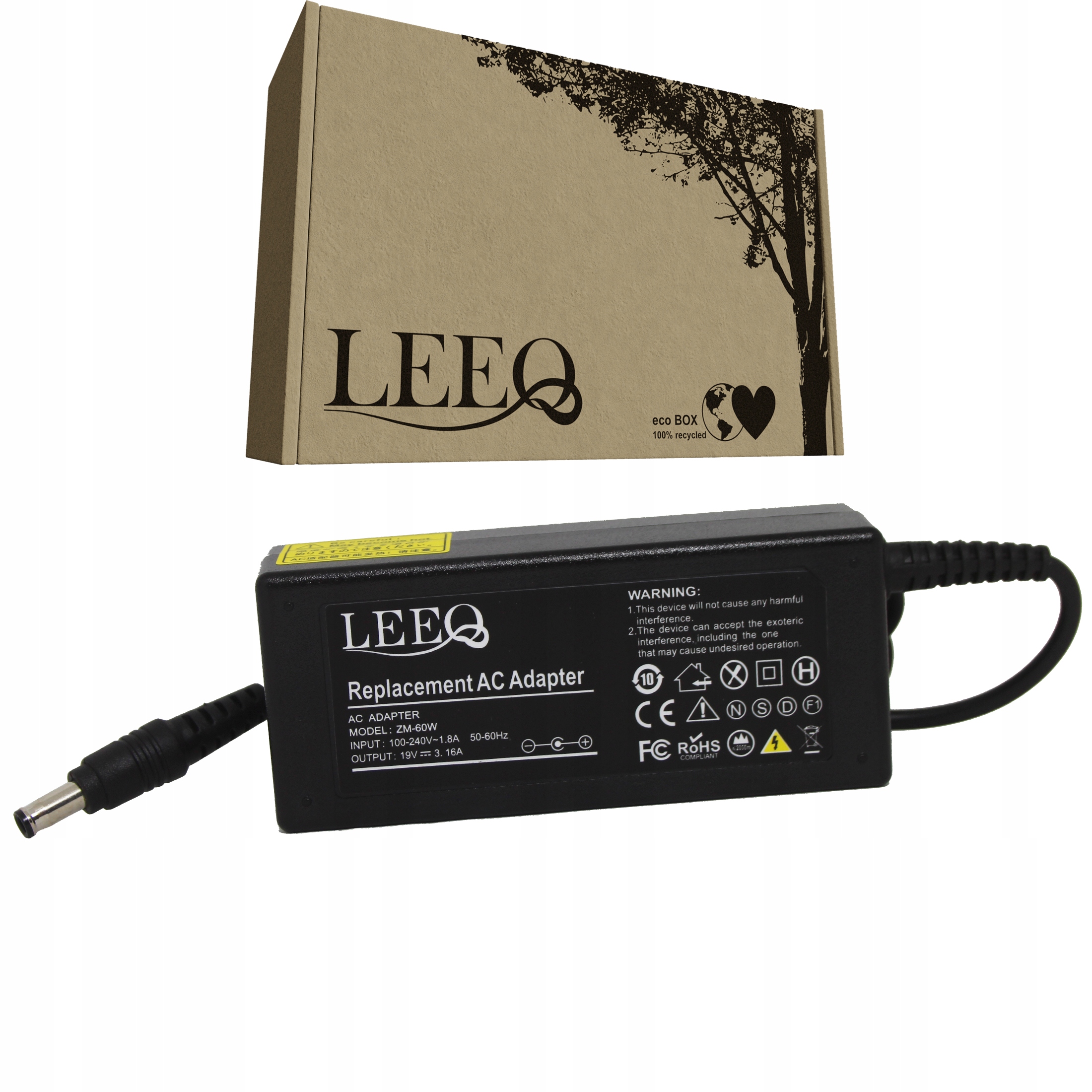 

Ładowarka 60W do Samsung 19V 3,16A 5,5x3,0mm pin