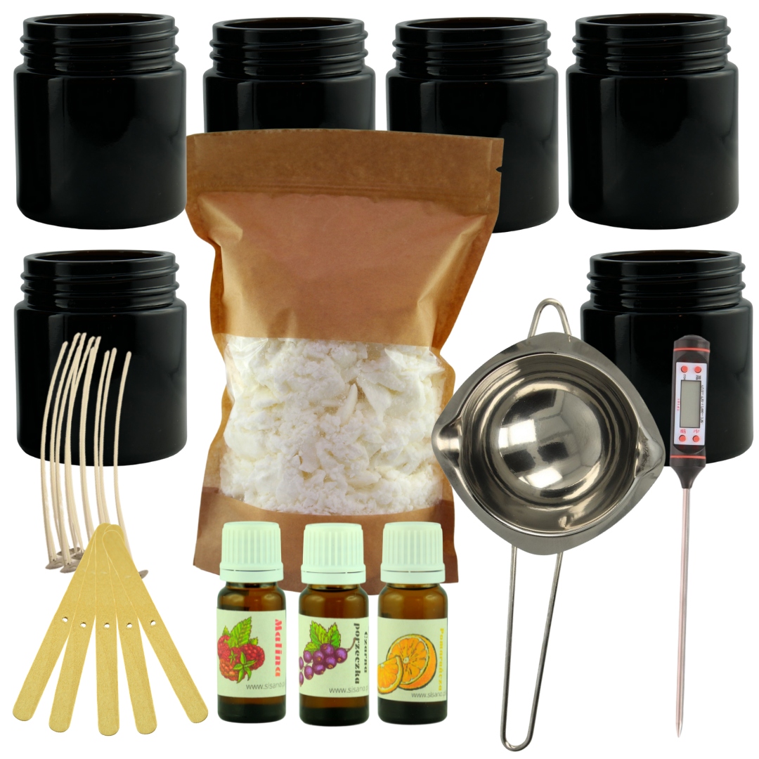 Sada na výrobu 6 svíček Diy vosk