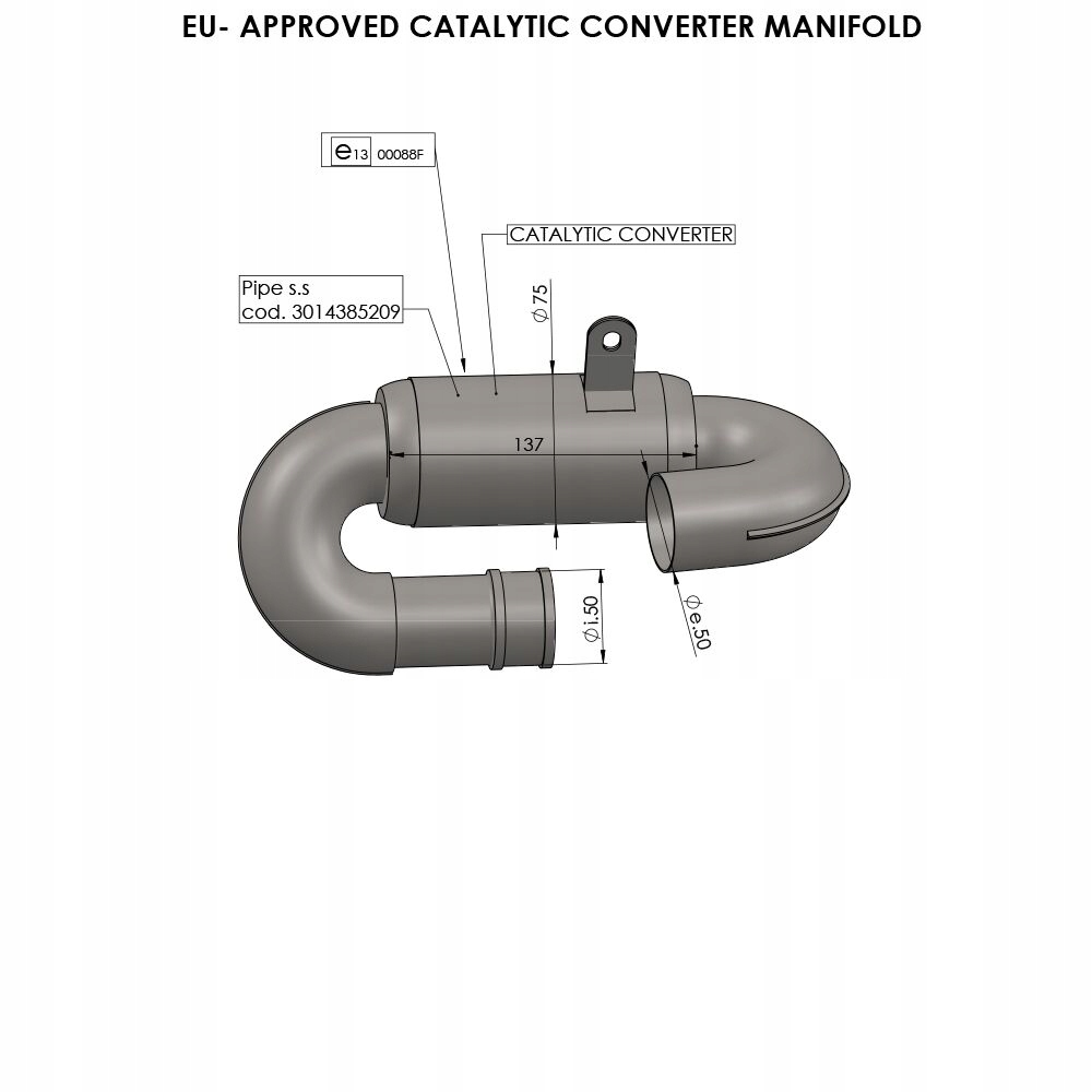 Kolektor Výfuku S Katalyzátorom LeoVince Triumph Trident/sport 660 21-24