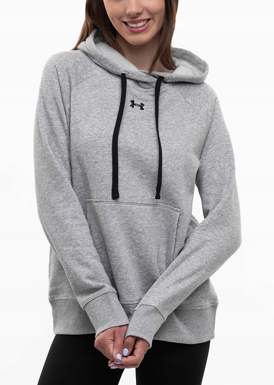Mikina Under Armour Rival Cotton Fleece Hoodie Šedá L