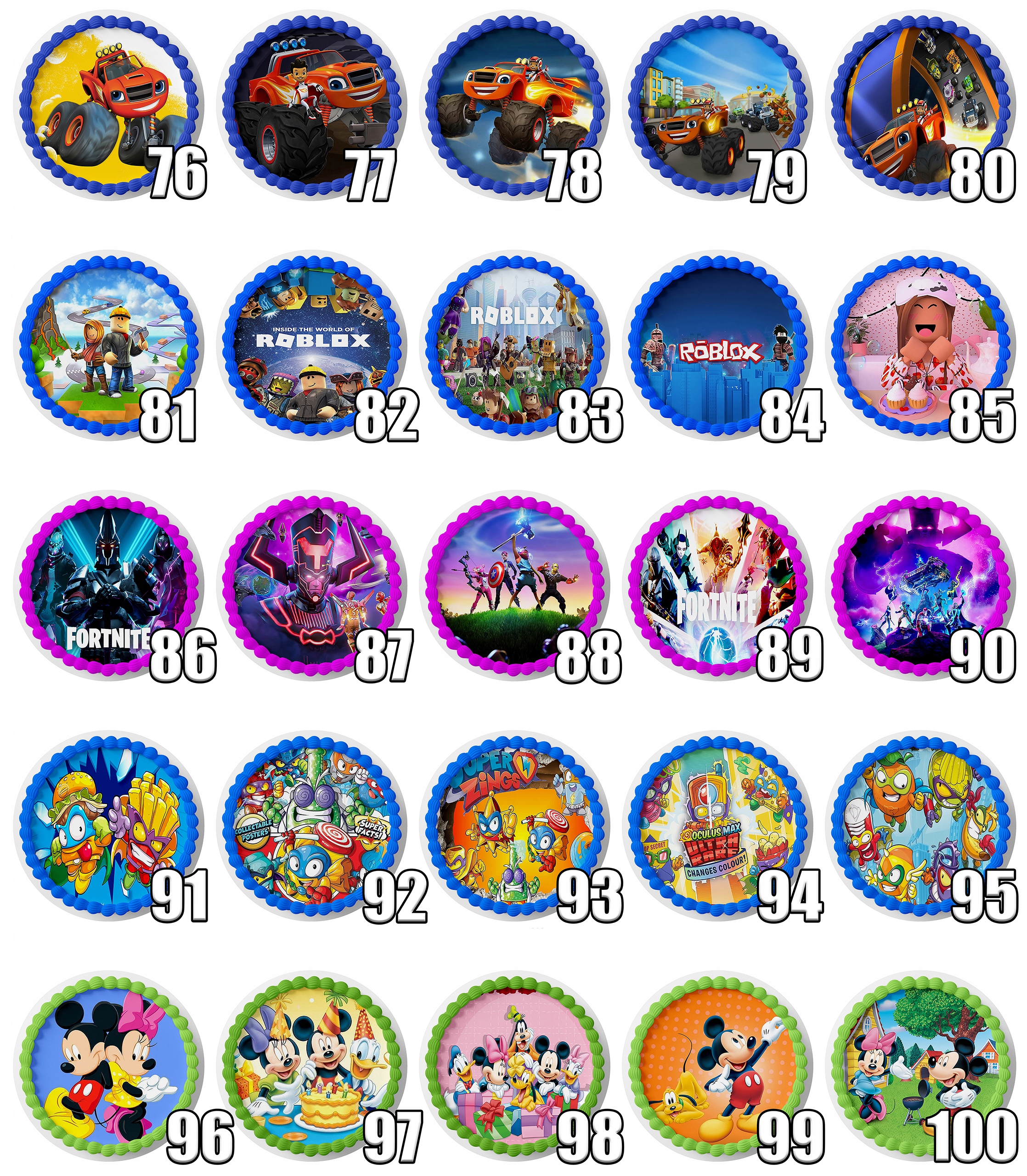 OPŁATEK NA TORT NA ROCZEK + GRATIS TEKST IMIĘ Rodzaj ozdoby waflowe