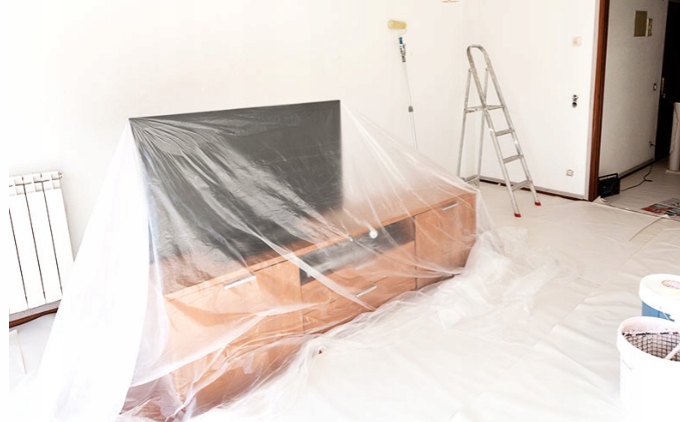 FOLIA PŁACHTA BUDOWLANA SUPER GRUBA 4MX5M Marka inna