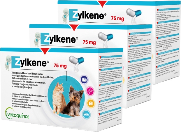 

Vetoquinol Zylkene 75mg koty i psy do 10kg -30tab.