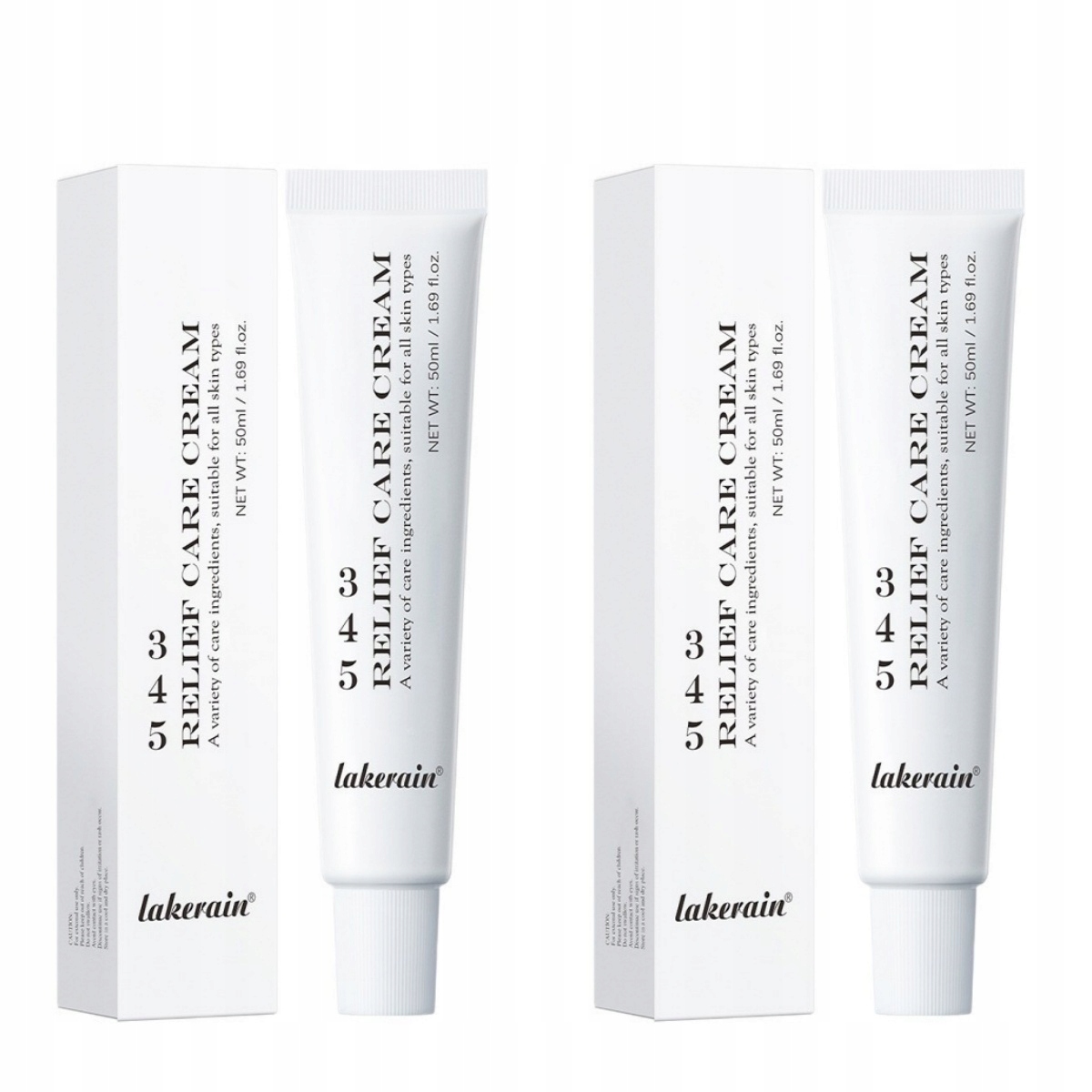 2*Lakerain 345 Krem Naprawczy Krem Łagodzący Dla Skóry Suchej I Wrażliwej