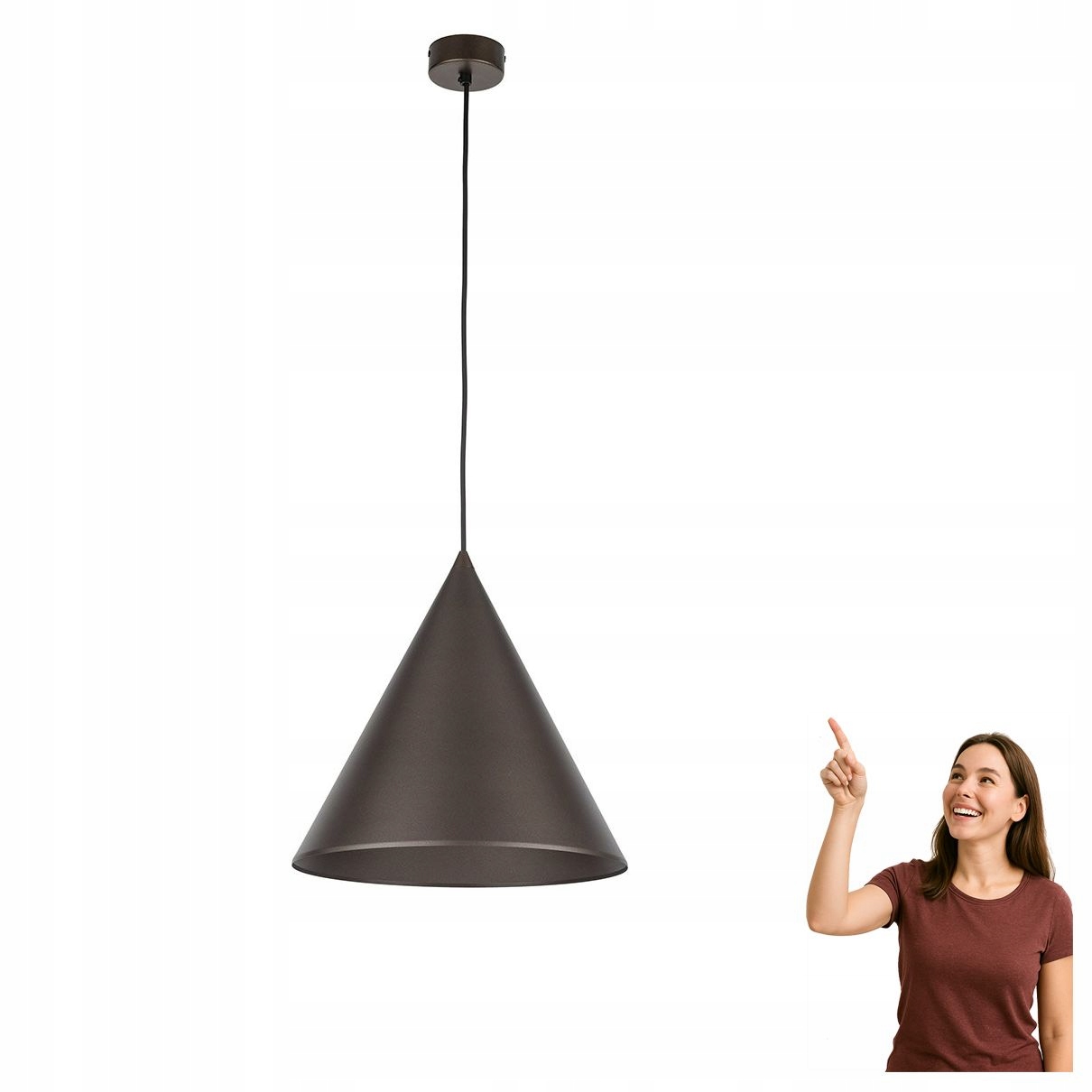 Závesná lampa Cono Brown 10038 Tk Lighting