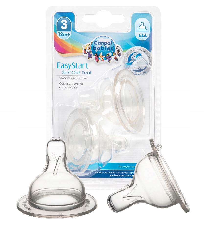 

Canpol Smoczek Do Butelki Szeroki Szybki 12m+ 2szt