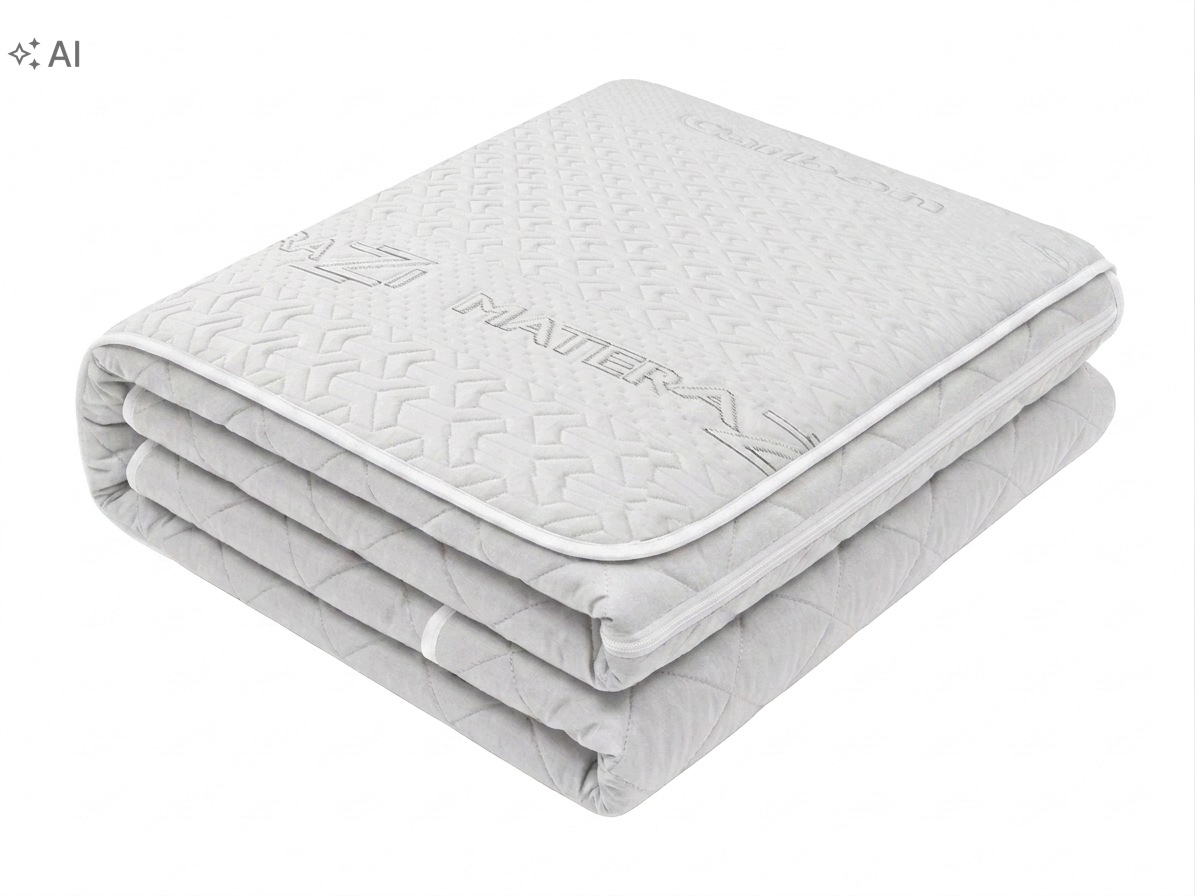 Obal 120x200 na matrace Carbon s prošívaným zipem