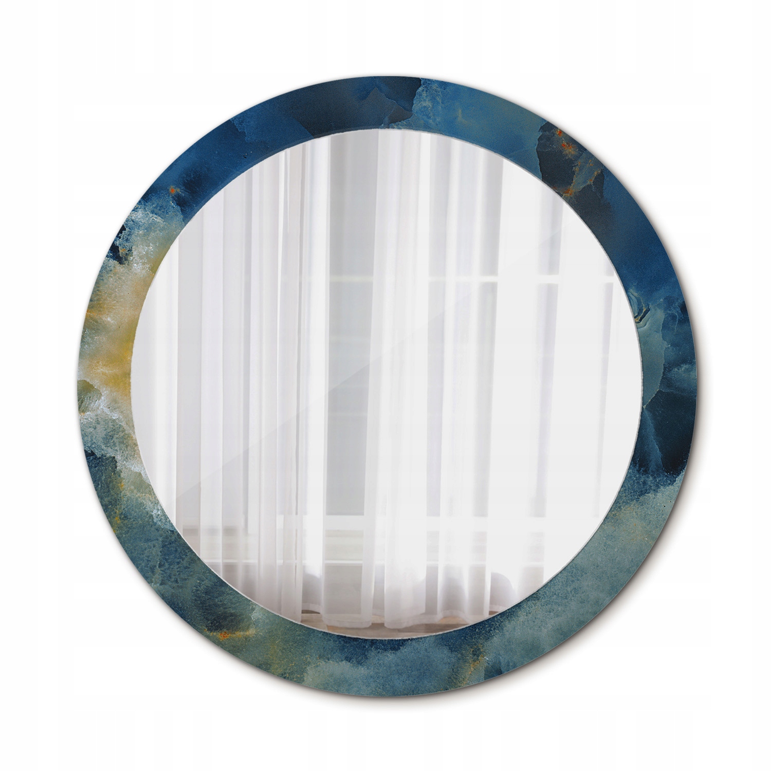 Okrúhle kúpeľňové zrkadlo Mramor onyx 80 cm