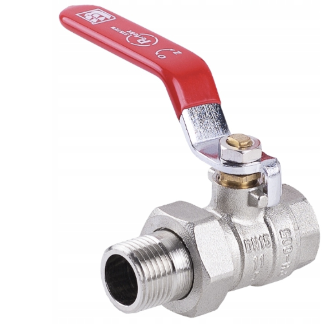 ZAWÓR KULOWY WODA PÓŁŚRUBUNEK RĄCZKA 1/2"