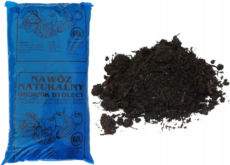 

Nawóz Naturalny Obornik Bydlęcy Około 60 Litrów