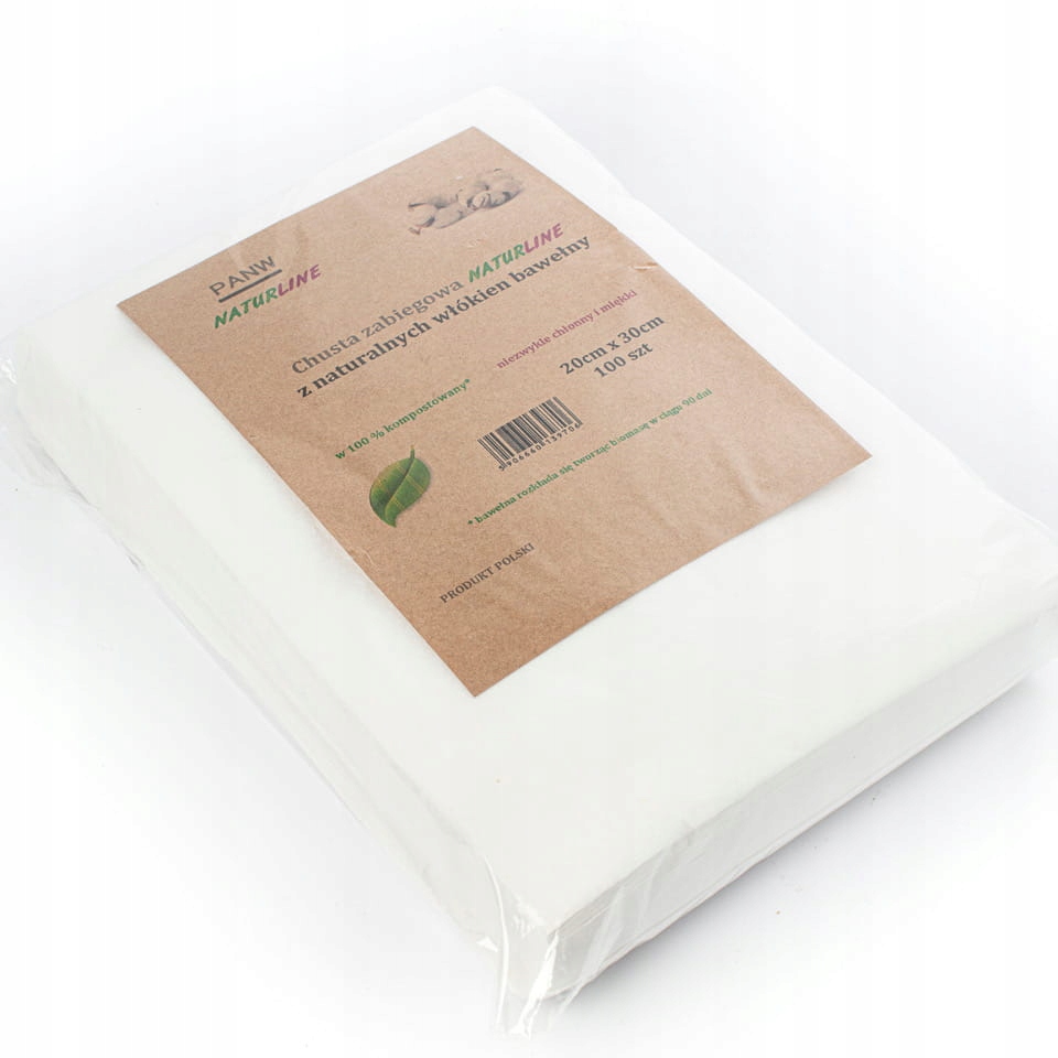 

Chusty naturalne Bio - Naturline 20x30cm 100szt