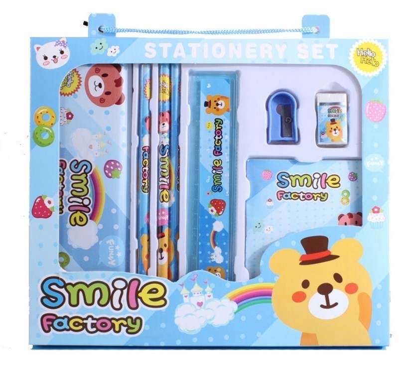 

Piórnik Szkolny Zestaw Notes Ołówki Temperówka