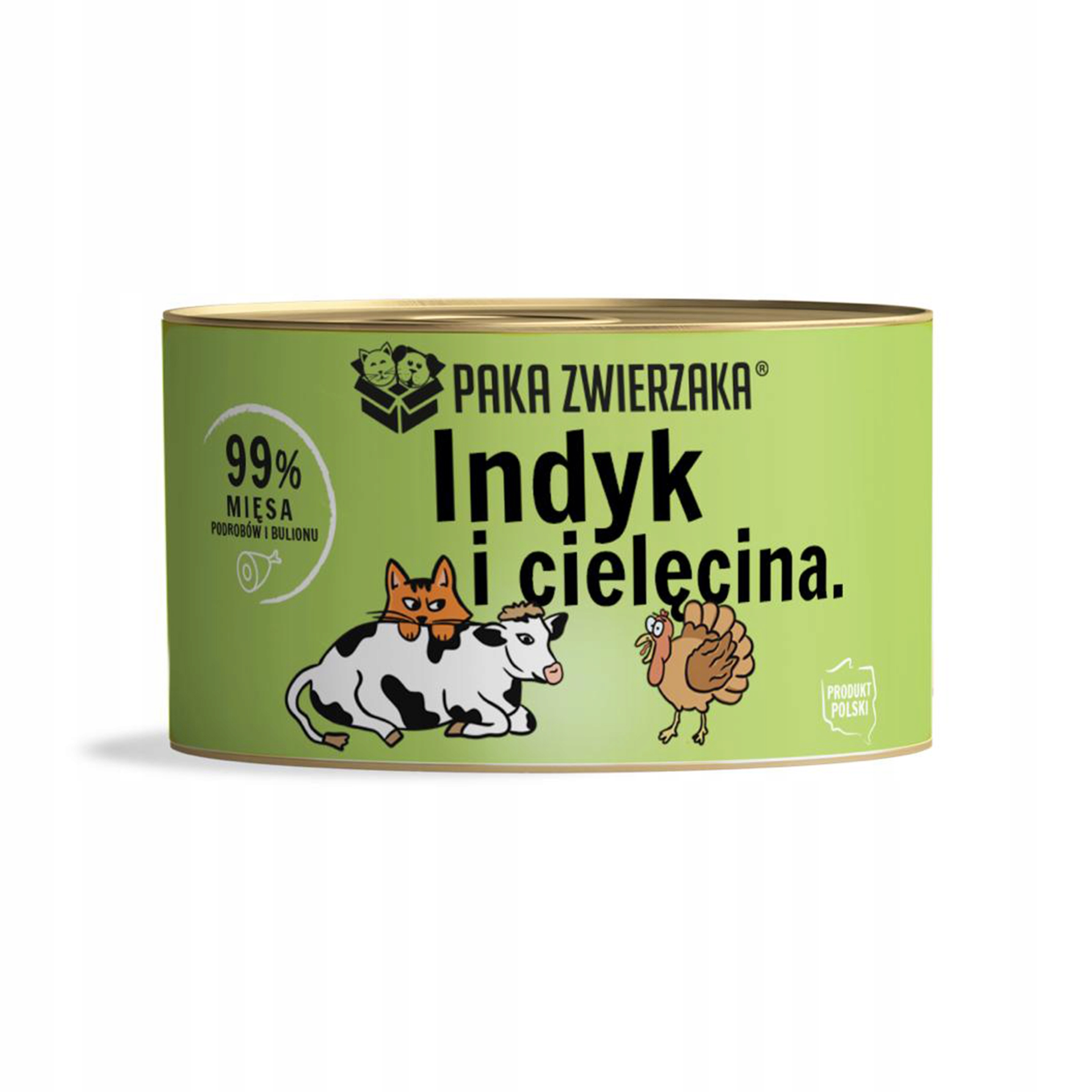 Levně 5x Paka Zwierzaka mokré krmivo pro kočky krůta a tělo 200 g
